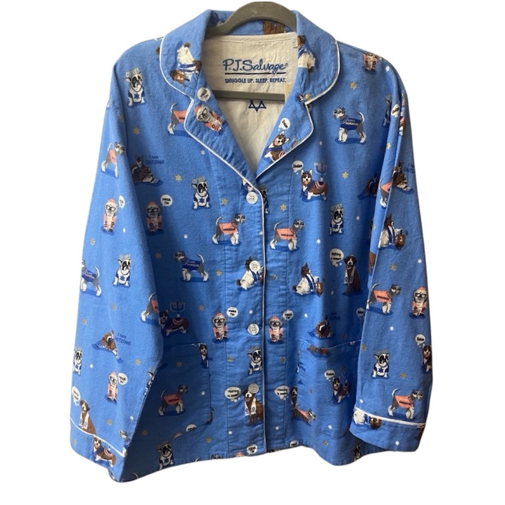 P.J. Salvage “Love you a latke” pajama top. Top only. size Medium. #10257